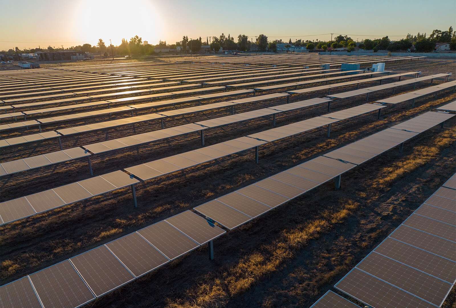 Corn nuts solar array in Fresno, CA