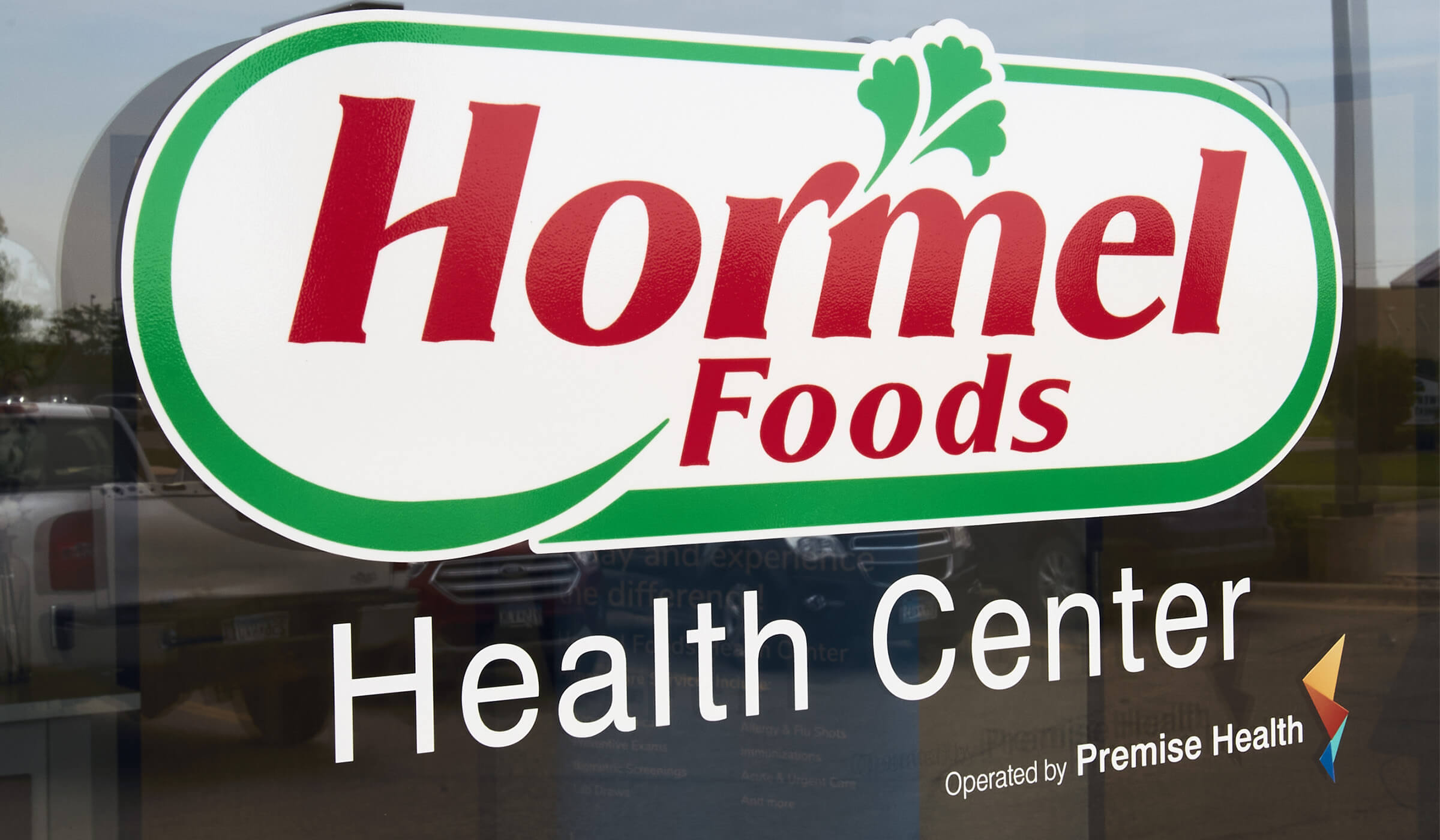 Hormel Foods Health Center door signage