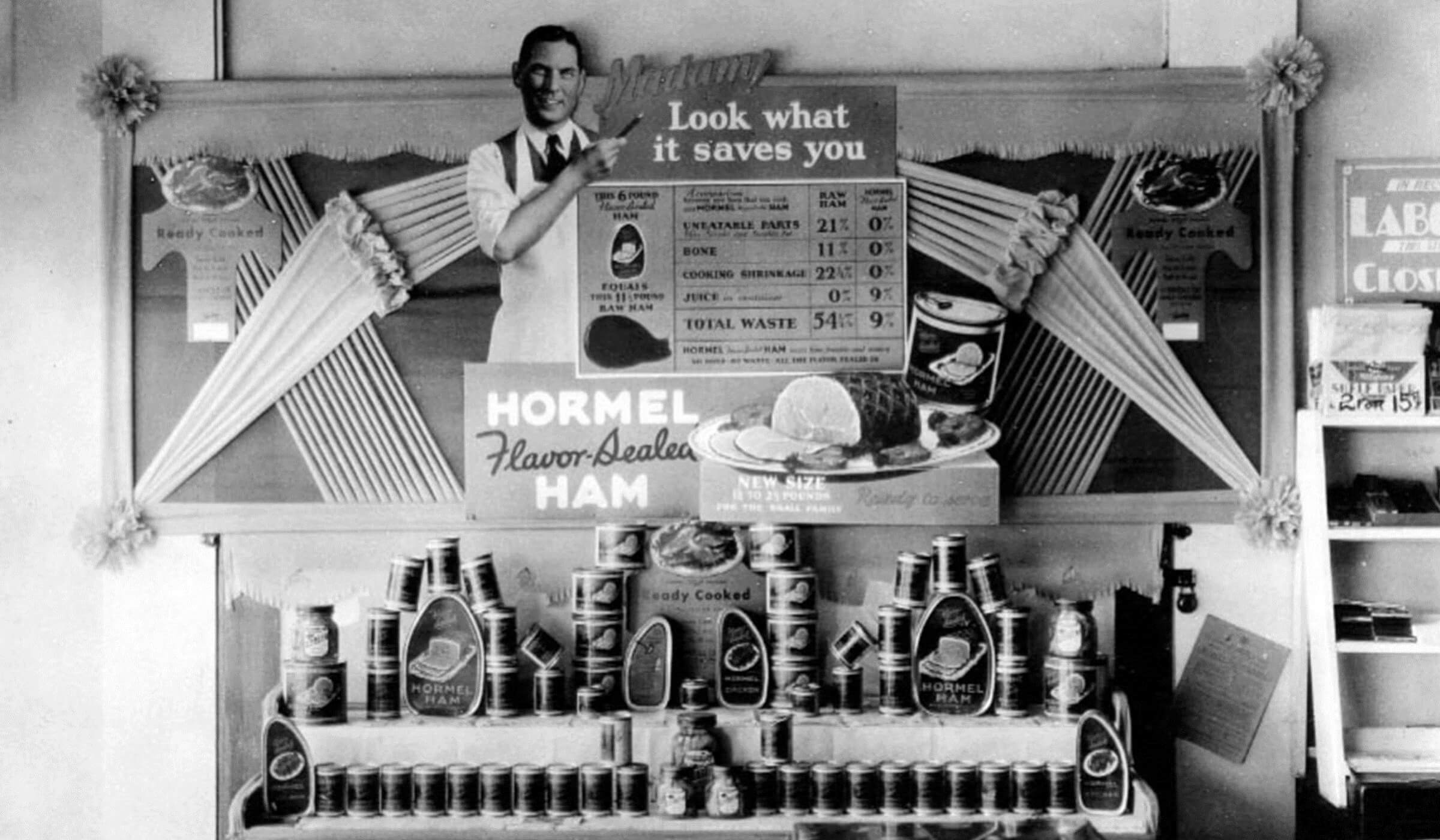 Historic Hormel Foods ham advertisement